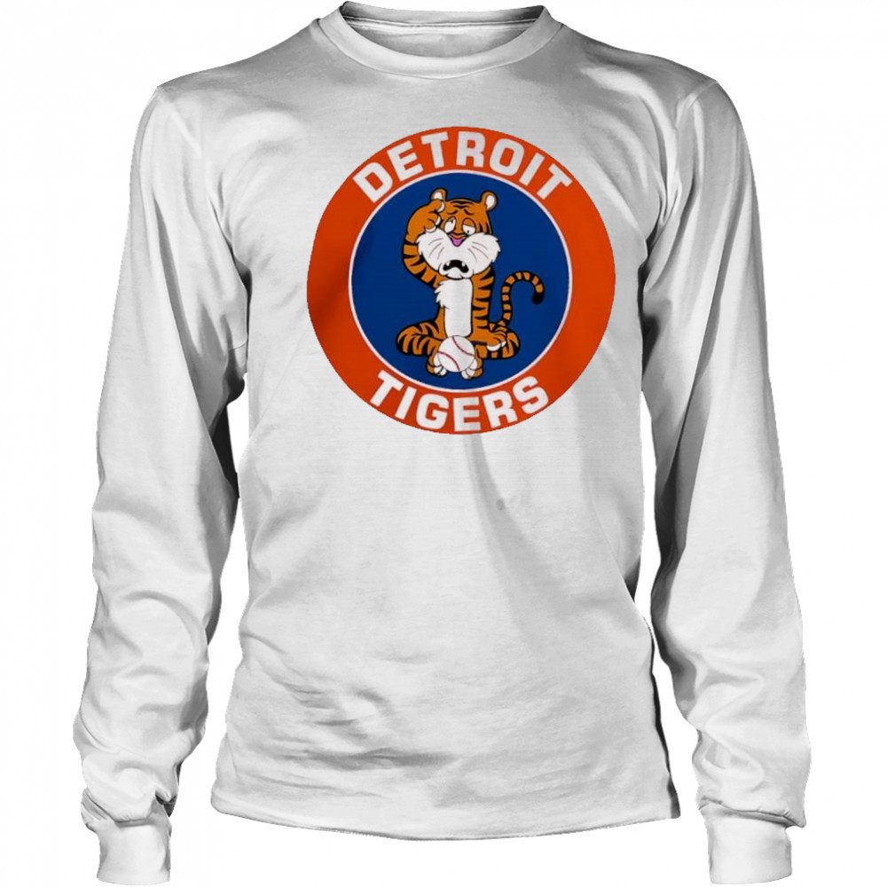 Detroit Tigers Funny Tigers Logo shirt Long Sleeved