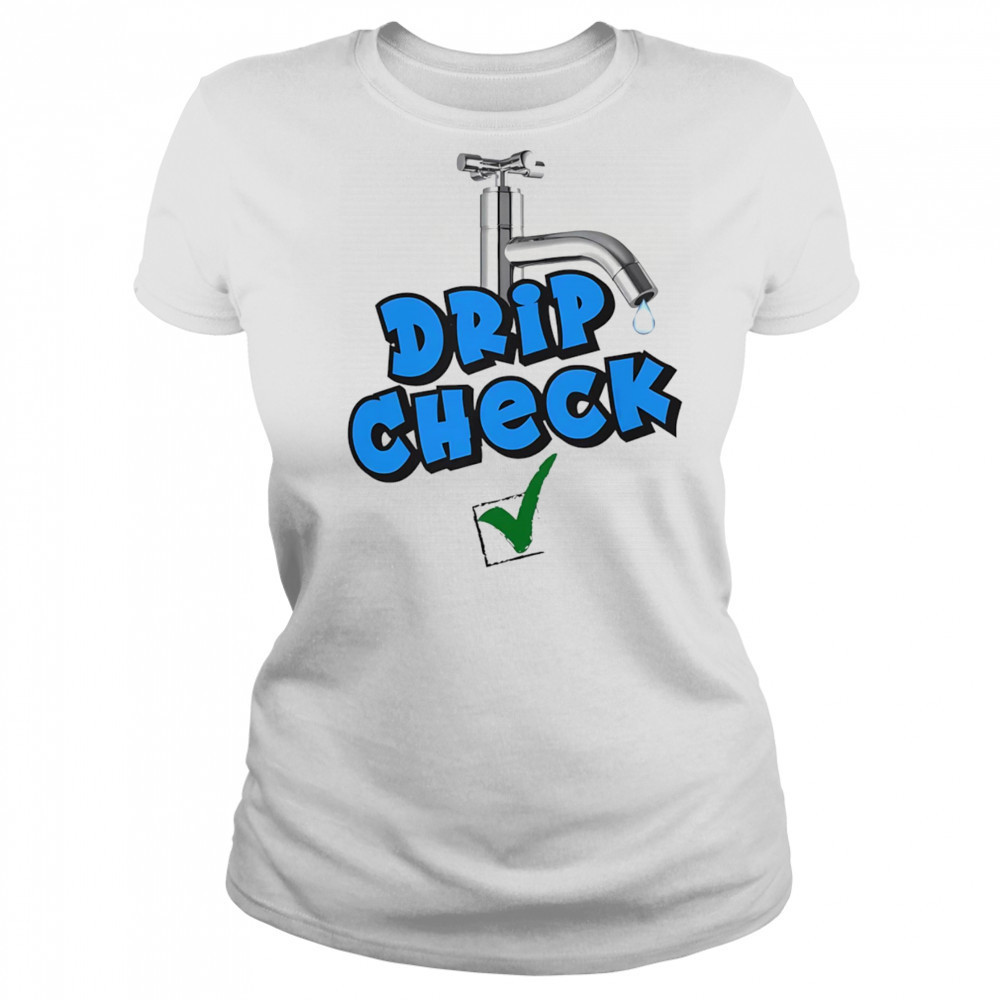 Drip check water tap shirt Women's T-shirt