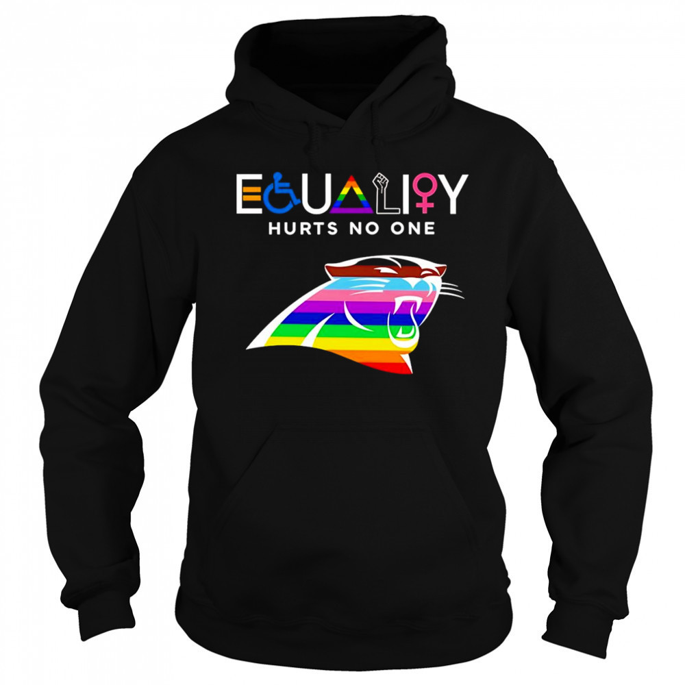 Equality hurts no one Carolina Panthers shirt Sweatshirt