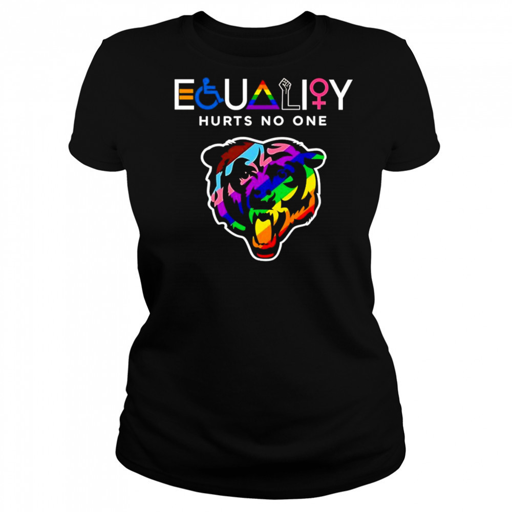Equality hurts no one Chicago Bears shirt Women's T-shirt