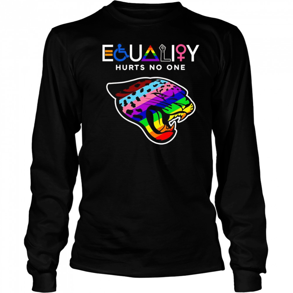 Equality hurts no one Jacksonville Jaguars shirt Long Sleeved