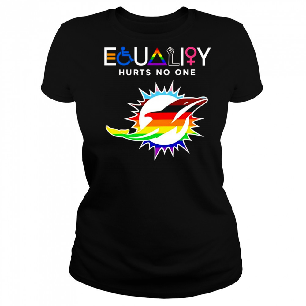 Equality hurts no one Miami Dolphins shirt Women's T-shirt
