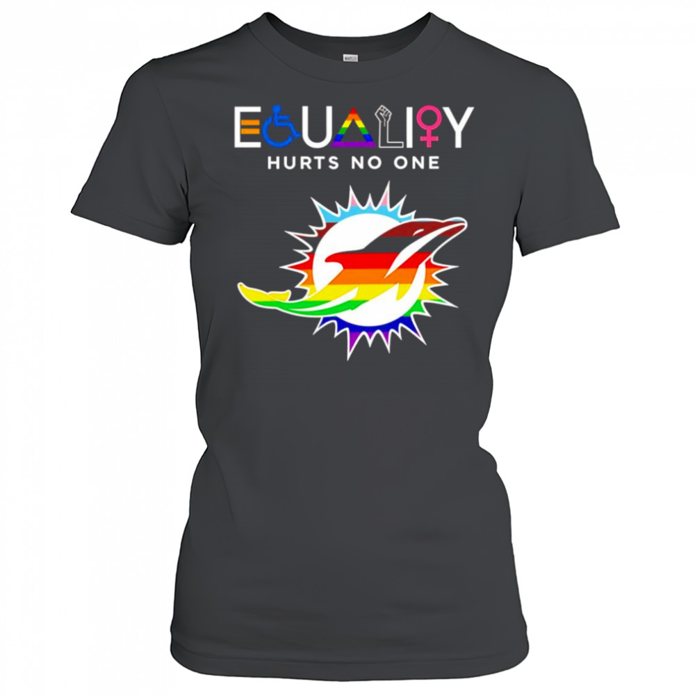 Equality hurts no one Miami Dolphins shirt Women's T-shirt