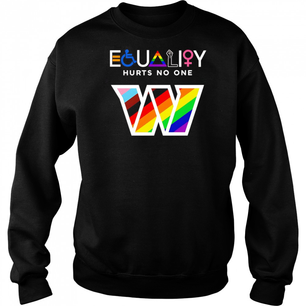 Equality hurts no one Washington Commanders shirt Hoodie