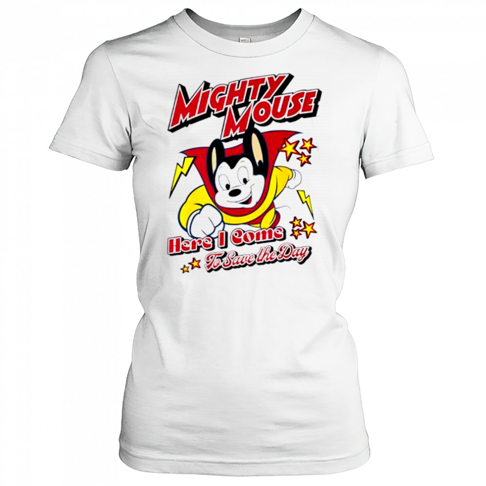 Here I Come To Save The Day Mighty Mouse shirt Women's T-shirt