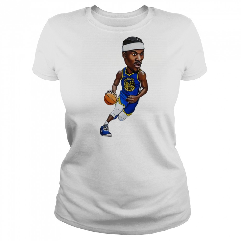 Jimmy Butler Art Magnet Golden State Warriors jersey cartoon shirt Women's T-shirt