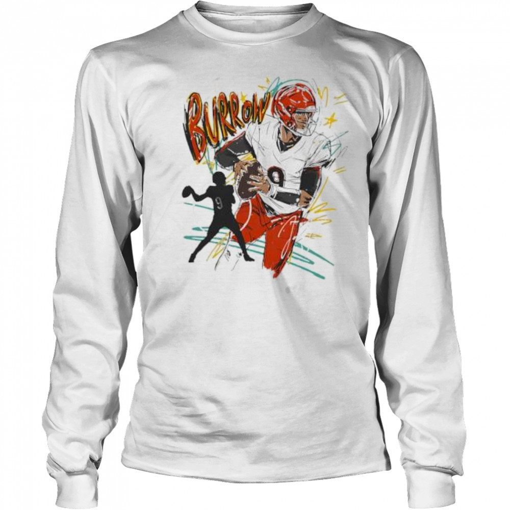 Joe Burrow Cincinnati Scribble signature shirt Long Sleeved