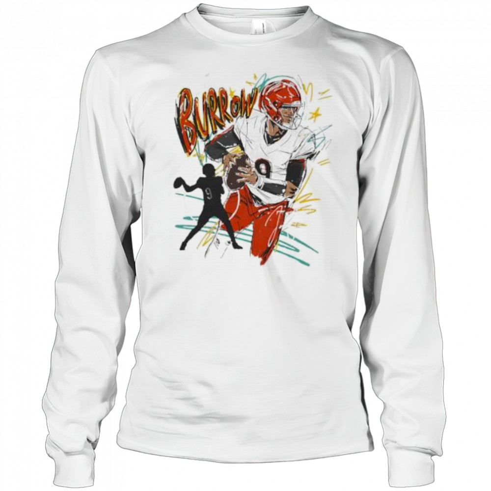 Joe Burrow Cincinnati Scribble signature shirt Long Sleeved