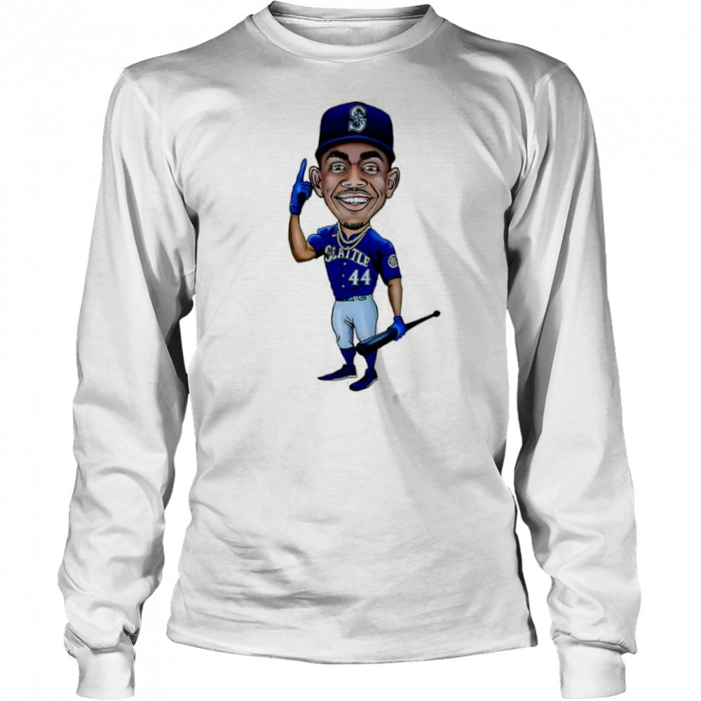 Julio Rodriguez Art seattle mariners jersey cartoon shirt Long Sleeved
