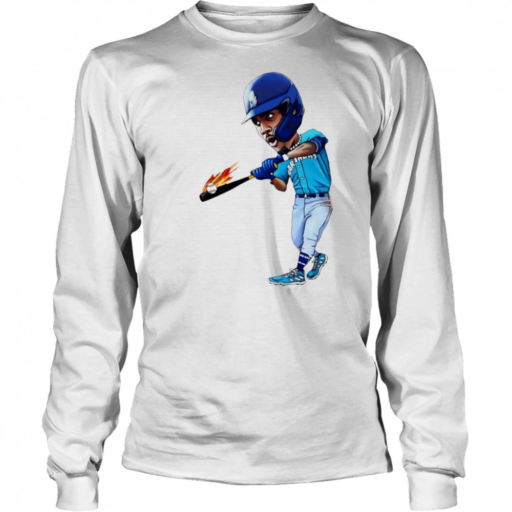 Julio Rodriguez J-Rod Art seattle mariners jersey cartoon shirt Long Sleeved