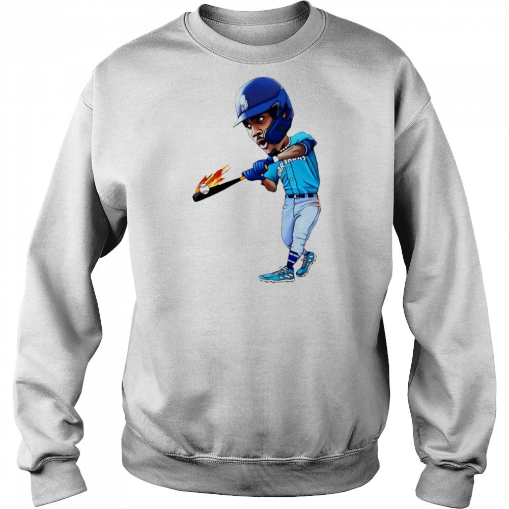Julio Rodriguez J-Rod Art seattle mariners jersey cartoon shirt Hoodie