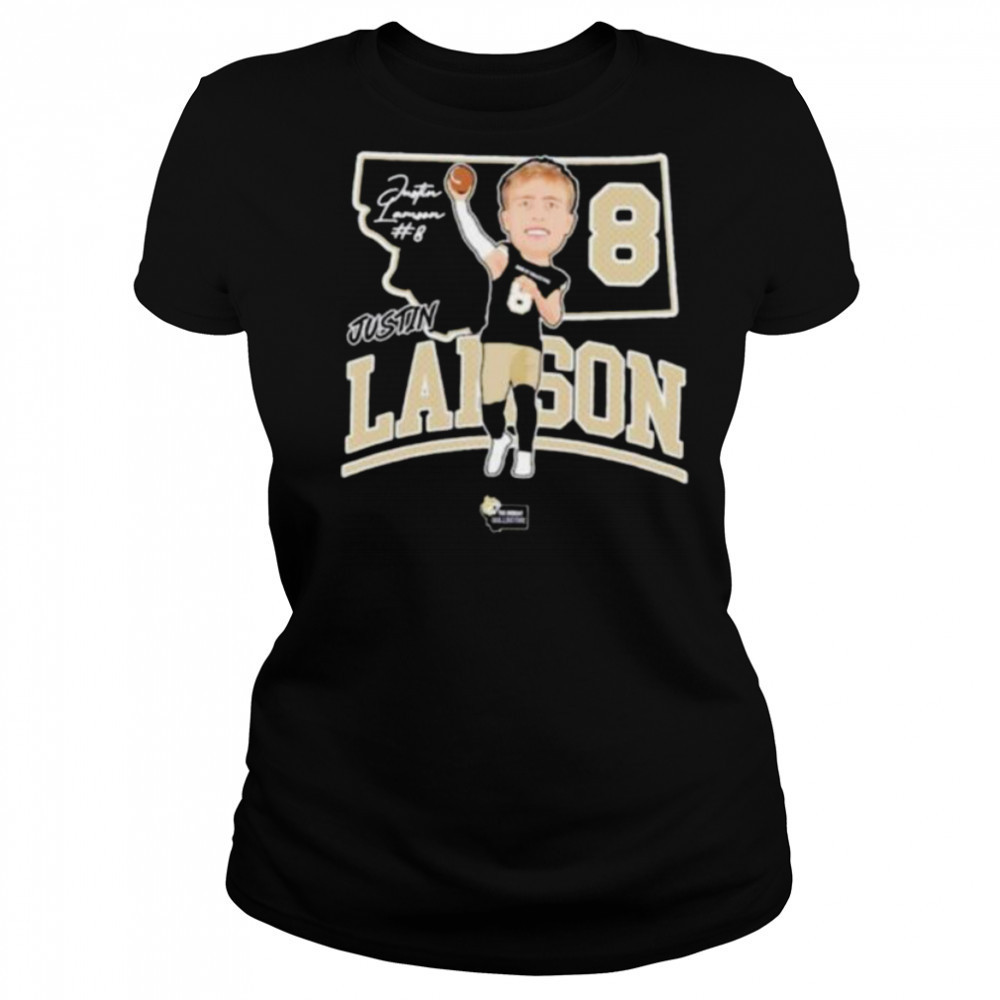 Justin Lamson #8 Montana State Bobcats football player shirt Women's T-shirt