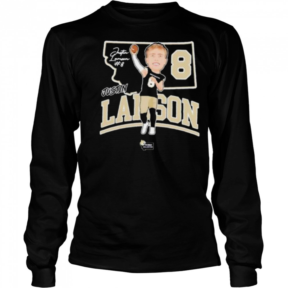 Justin Lamson #8 Montana State Bobcats football player shirt Long Sleeved