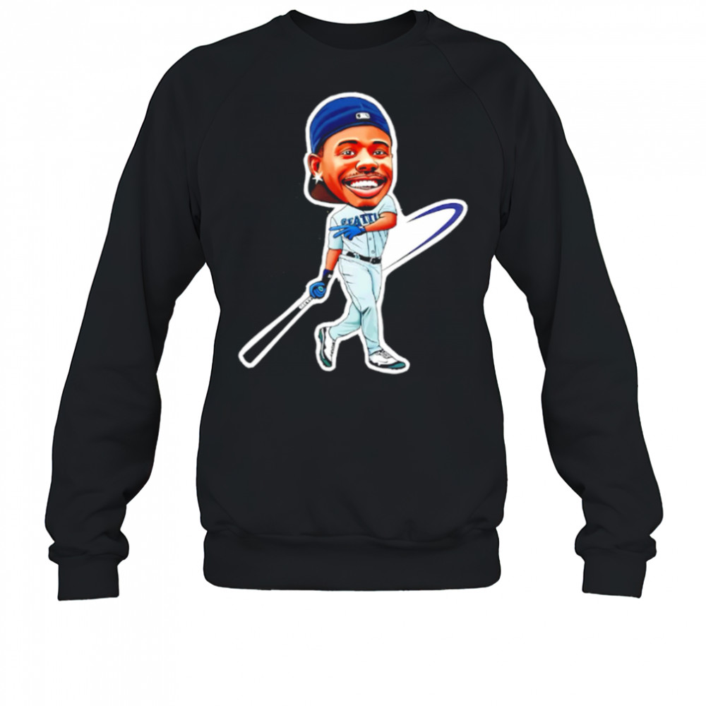 Ken Griffey Jr. Art Magnet Seattle Mariners jersey cartoon shirt Sweatshirt