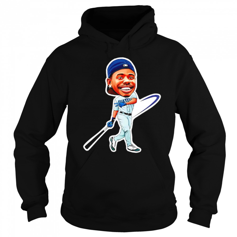 Ken Griffey Jr. Art Magnet Seattle Mariners jersey cartoon shirt Sweatshirt