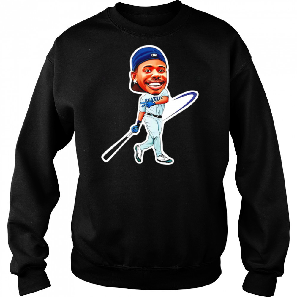 Ken Griffey Jr. Art Magnet Seattle Mariners jersey cartoon shirt Hoodie