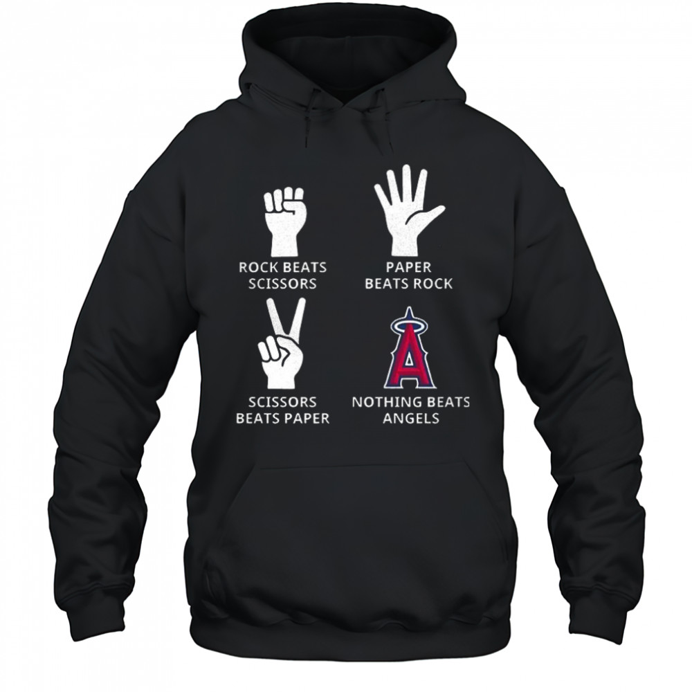 Los Angeles Angels rock beats scissors paper beats rock scissors beats paper nothing beats Angels shirt Hoodie