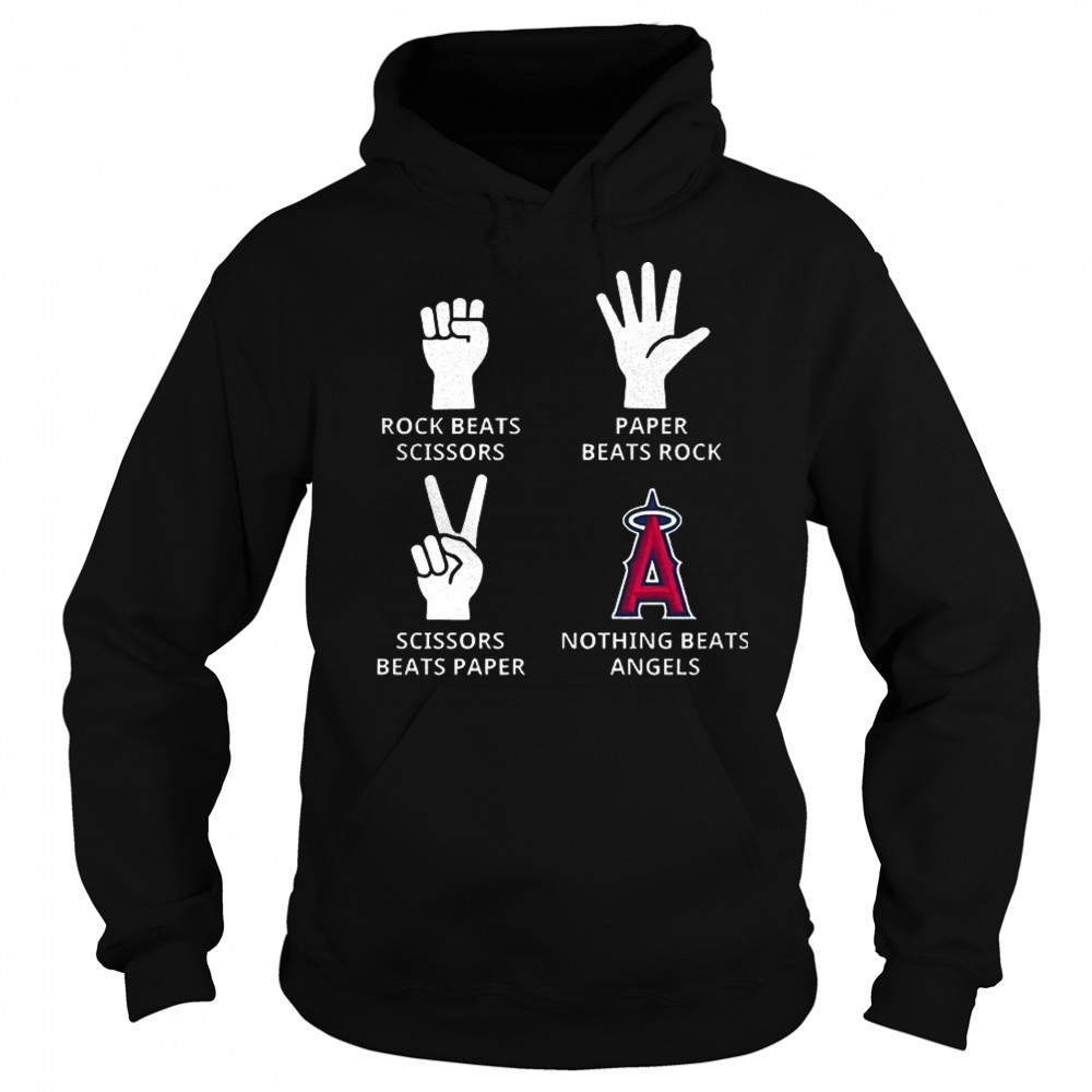 Los Angeles Angels rock beats scissors paper beats rock scissors beats paper nothing beats Angels shirt Sweatshirt