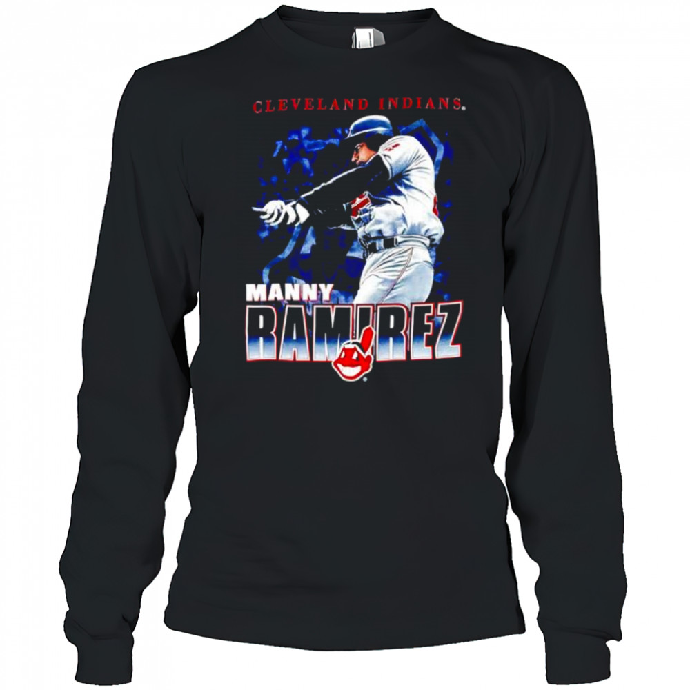 Manny Ramirez Cleveland Indians retro shirt Long Sleeved