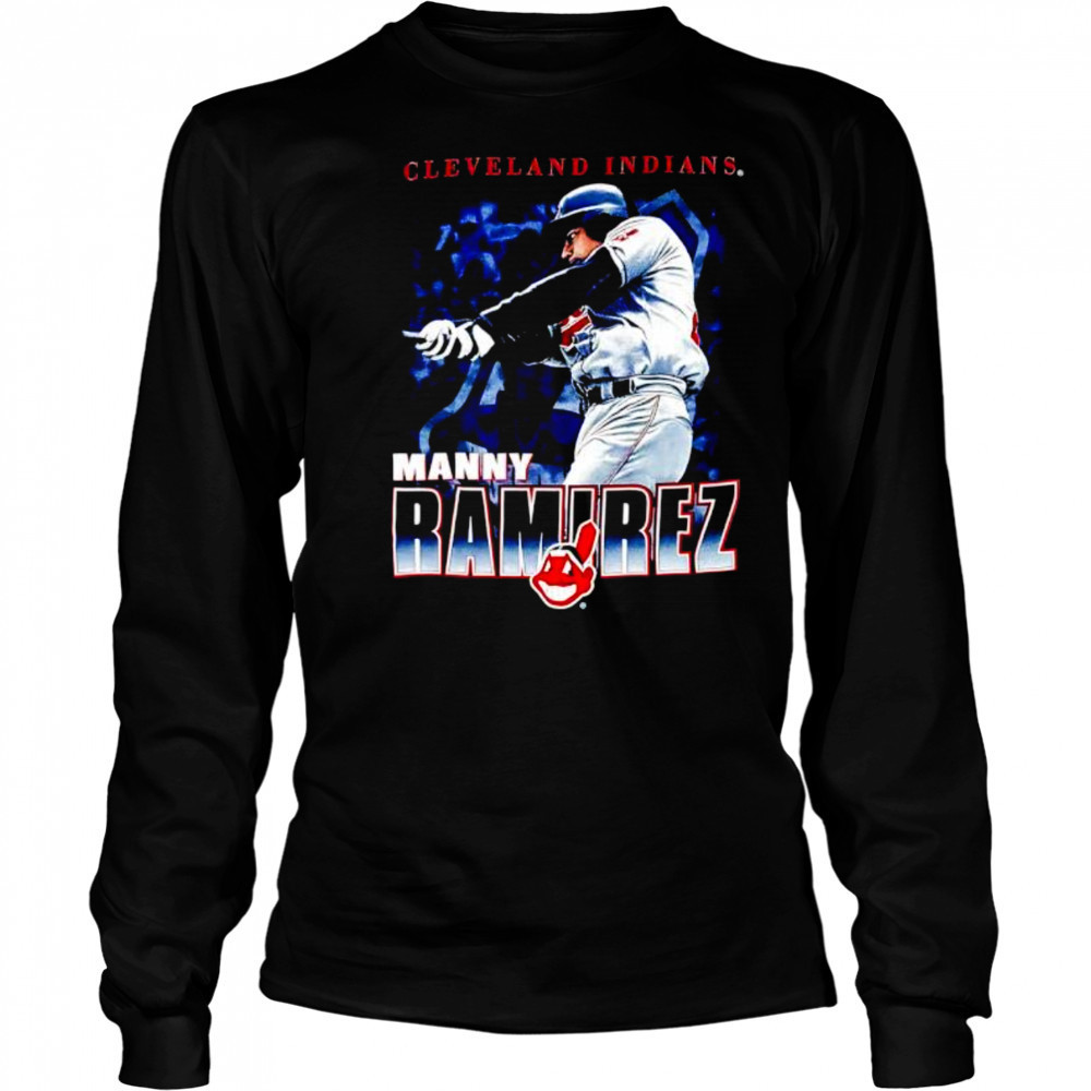 Manny Ramirez Cleveland Indians retro shirt Long Sleeved