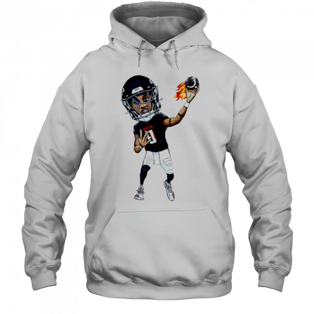 Michael Penix Jr. Art Atlanta Falcons jersey cartoon shirt Hoodie