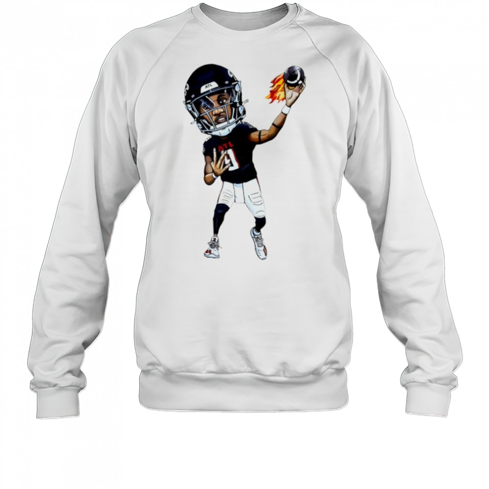 Michael Penix Jr. Art Atlanta Falcons jersey cartoon shirt Sweatshirt