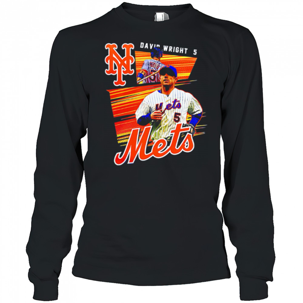 New York Mets Custom Party David Wright shirt Long Sleeved