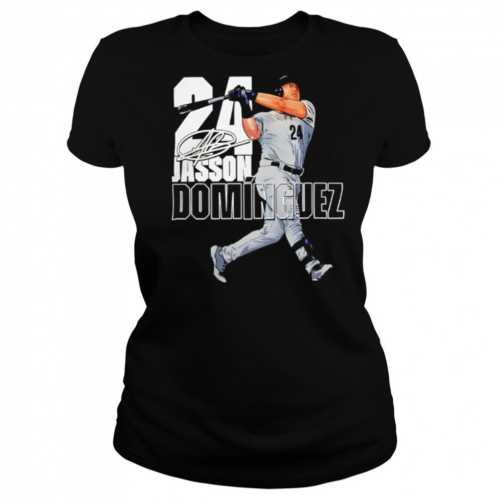 New York Yankees Merch Jasson Dominguez #24 Stance Graphic shirt Women's T-shirt