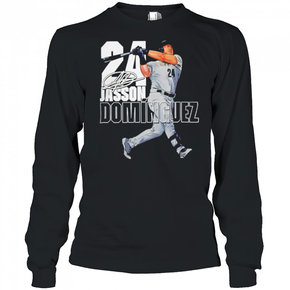 New York Yankees Merch Jasson Dominguez #24 Stance Graphic shirt Long Sleeved