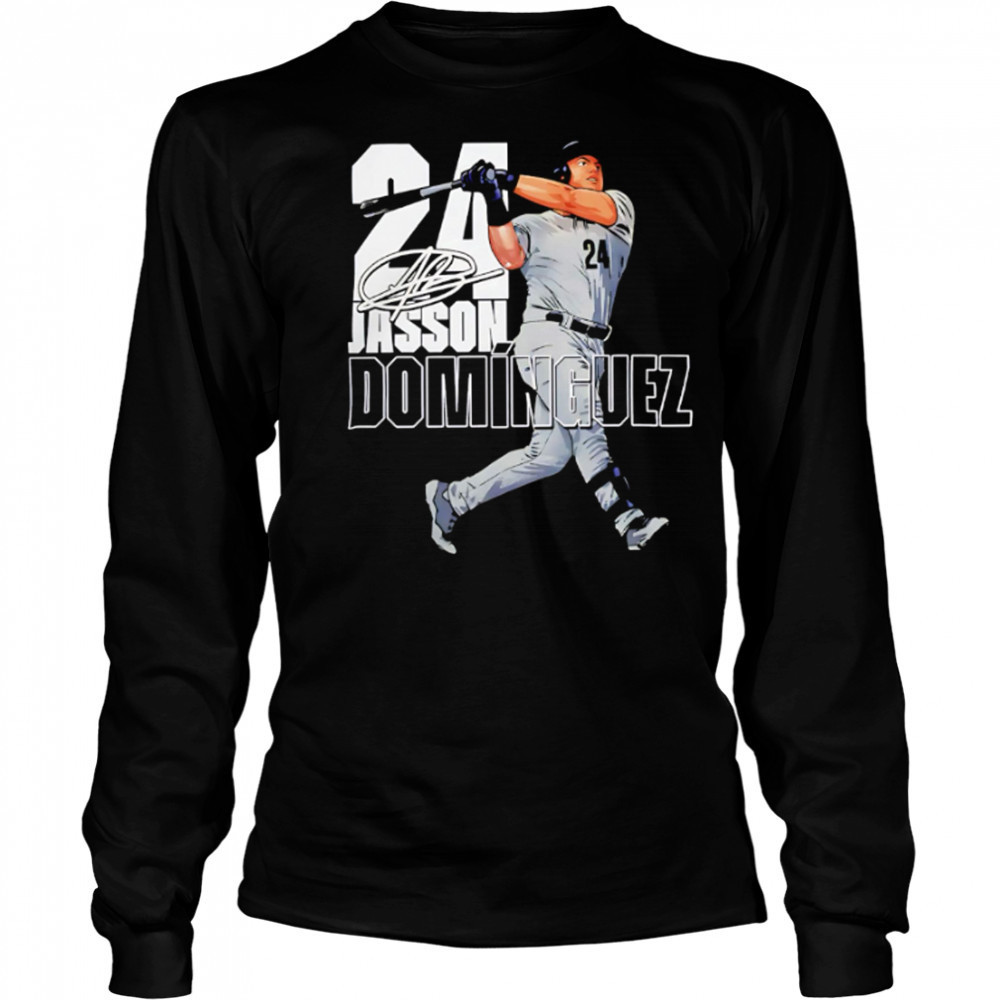 New York Yankees Merch Jasson Dominguez #24 Stance Graphic shirt Long Sleeved