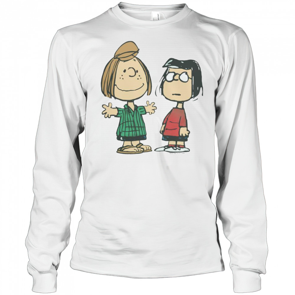 Peanuts Peppermint Patty And Marcie Character T-Shirt Long Sleeved