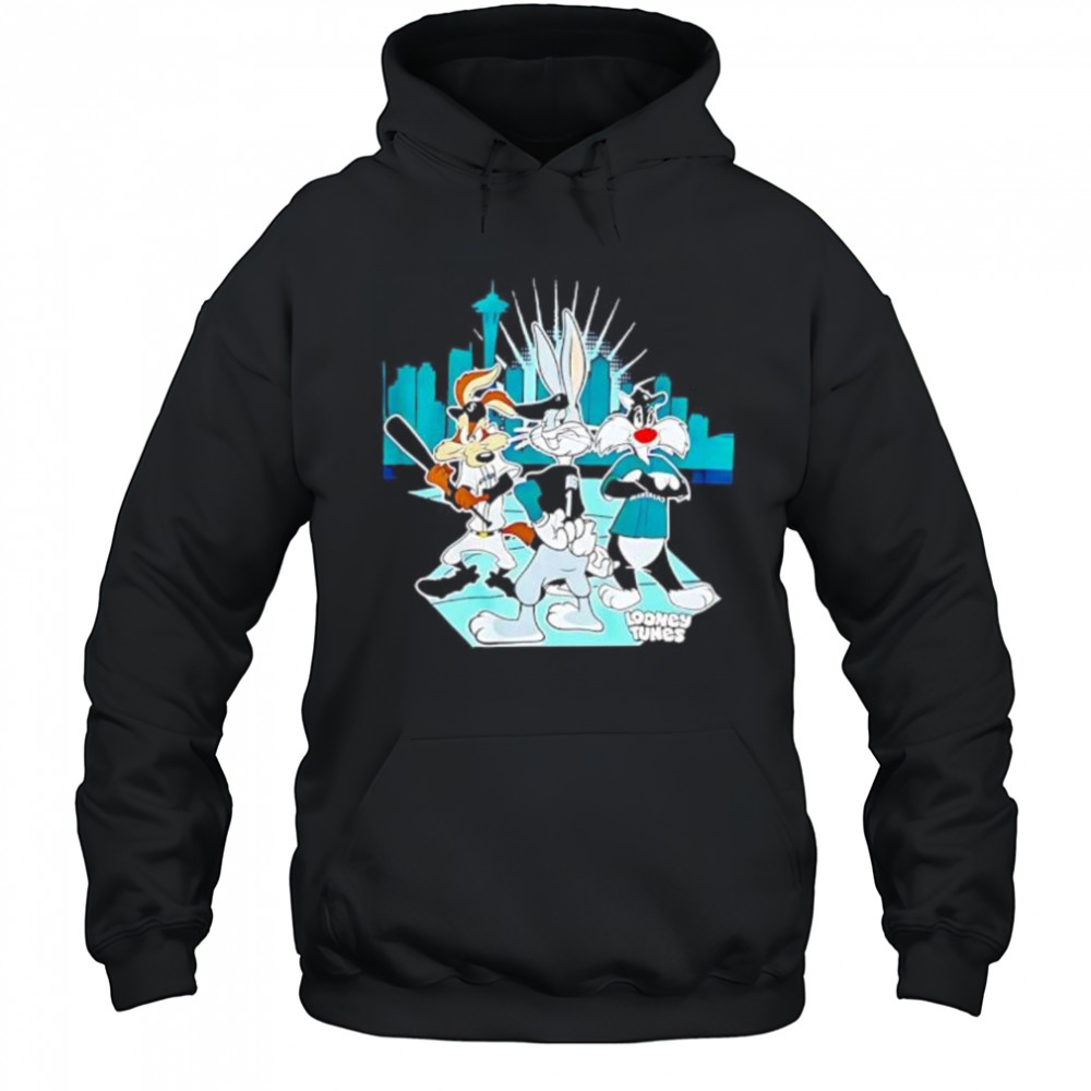 Seattle Mariners Looney Tunes Night shirt Hoodie