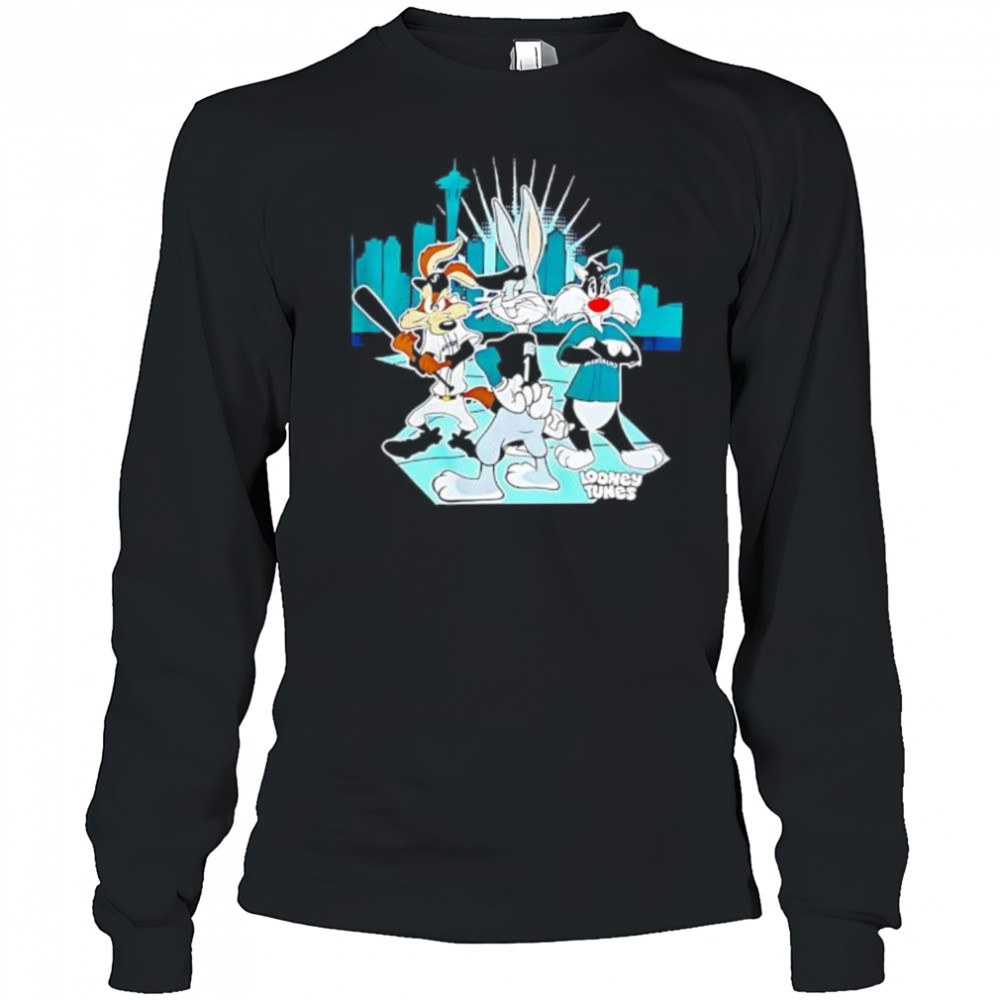 Seattle Mariners Looney Tunes Night shirt Long Sleeved