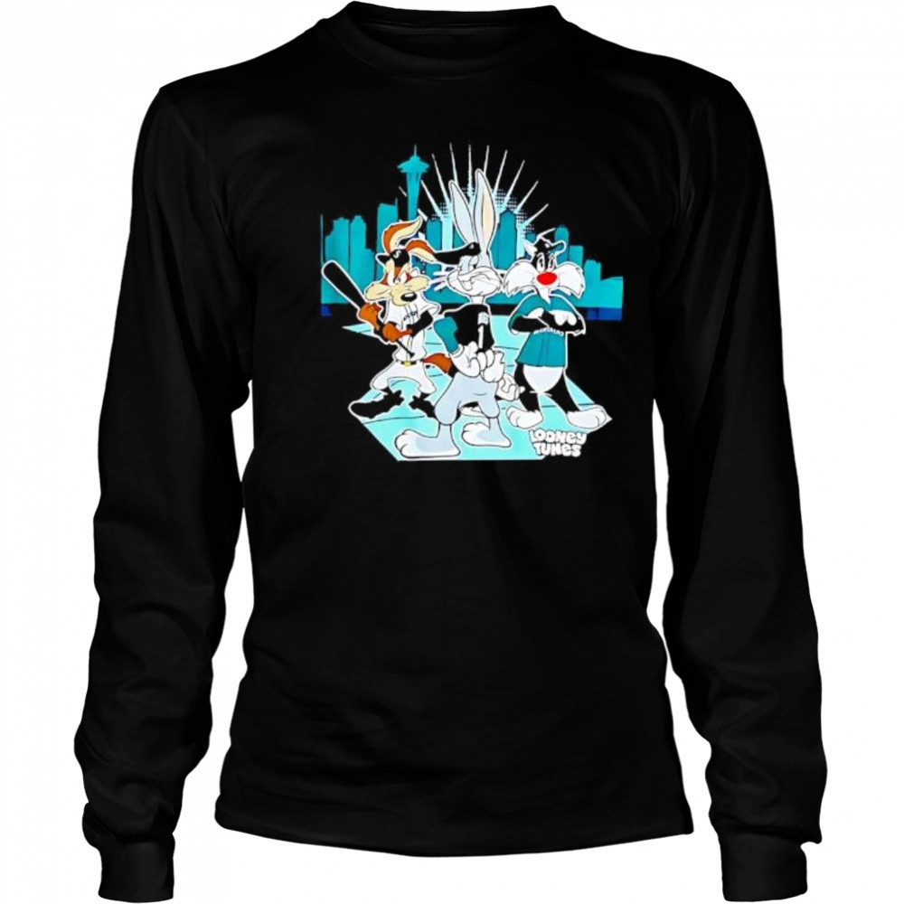 Seattle Mariners Looney Tunes Night shirt Long Sleeved