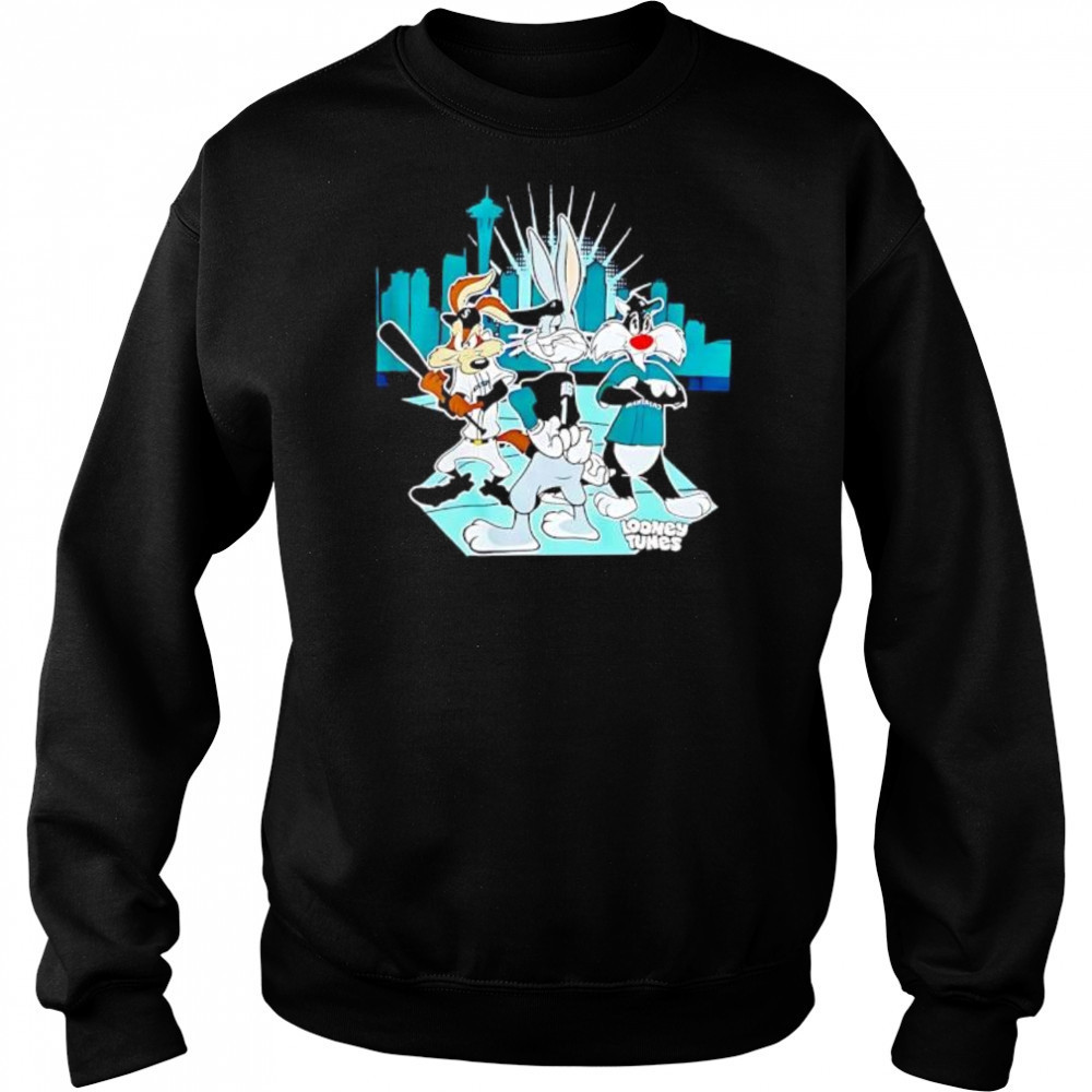Seattle Mariners Looney Tunes Night shirt Hoodie
