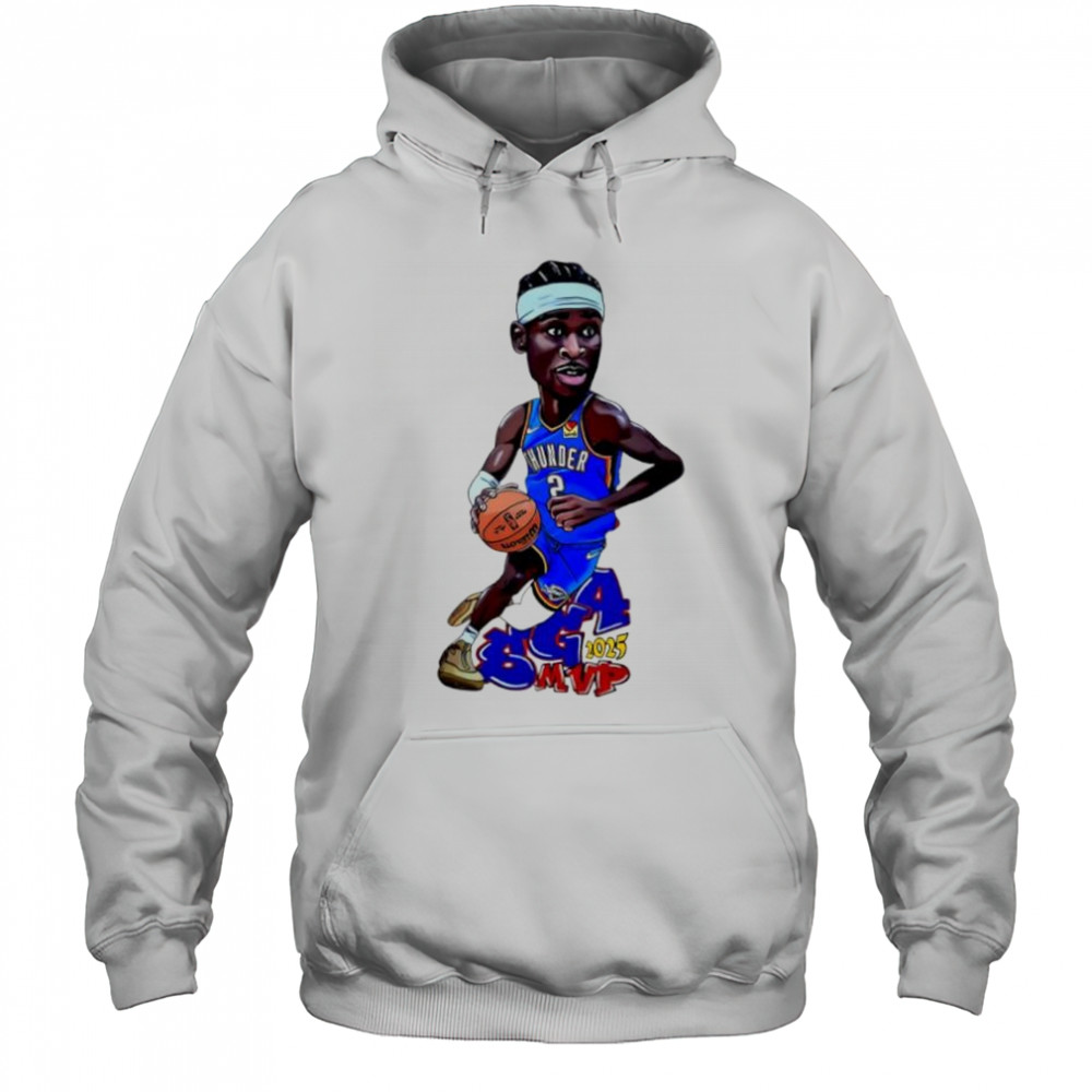 Shai Gilgeous-Alexander OKC Thunder Art jersey cartoon shirt Hoodie