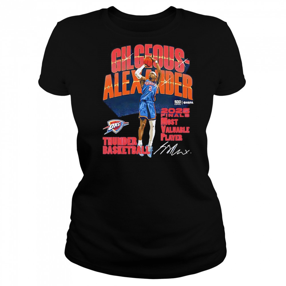 Shai Gilgeous-Alexander Oklahoma City Thunder 2025 Finals MVP shirt Women's T-shirt