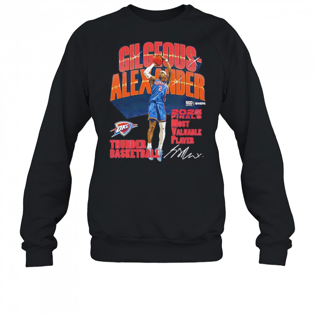 Shai Gilgeous-Alexander Oklahoma City Thunder 2025 Finals MVP shirt Sweatshirt