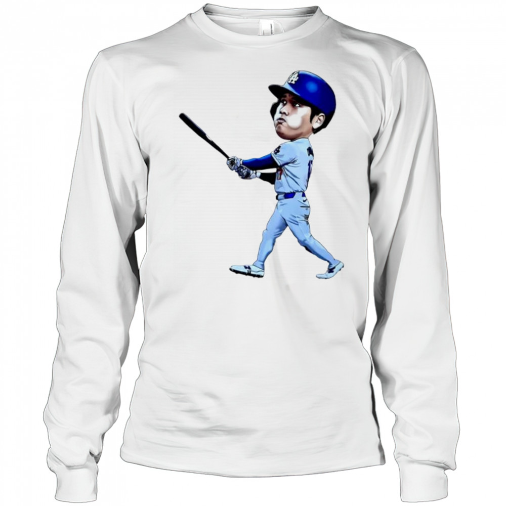 Shohei Ohtani Art Los Angeles Dodgers jersey cartoon shirt Long Sleeved