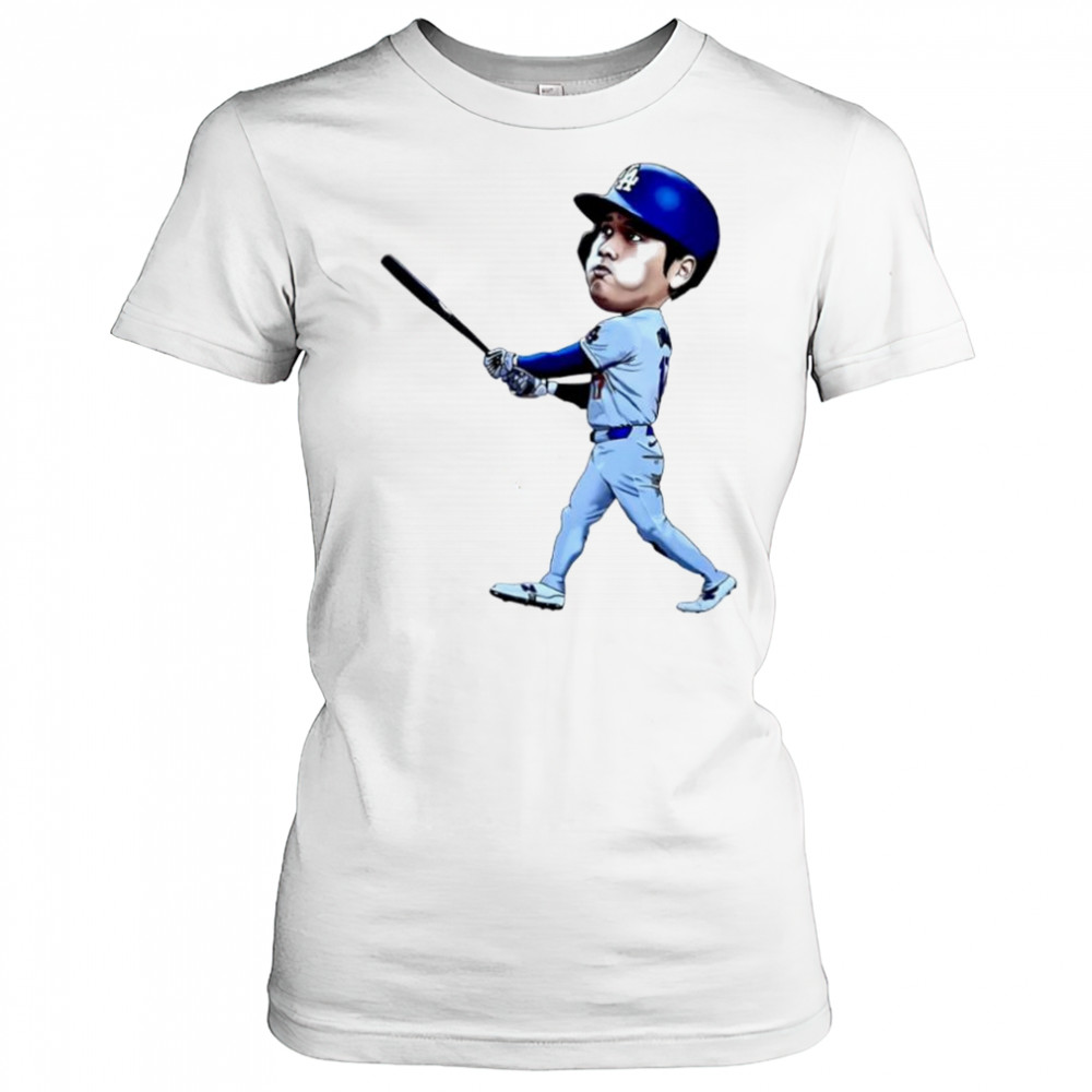 Shohei Ohtani Art Los Angeles Dodgers jersey cartoon shirt Women's T-shirt