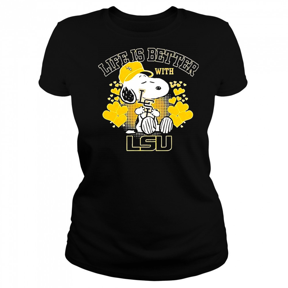 Snoopy Life Is Better With LSU T-Shirt Women's T-shirt