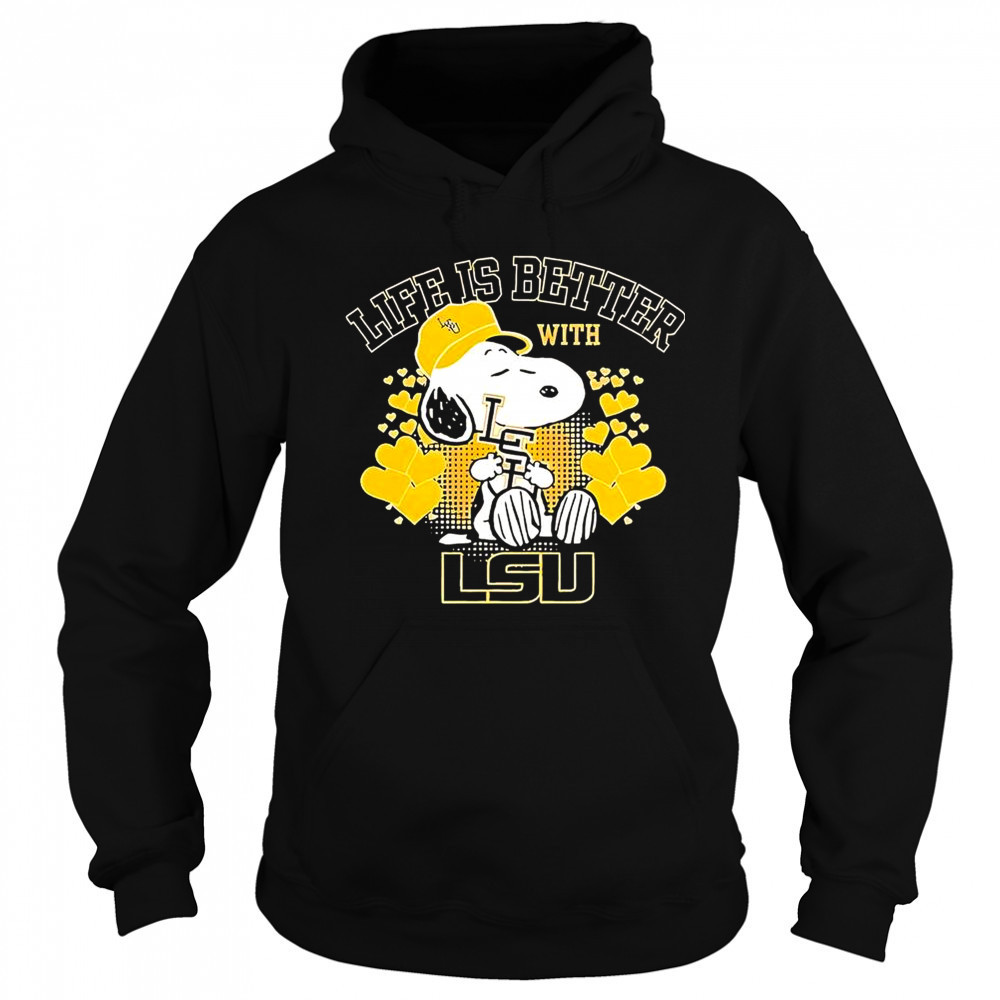 Snoopy Life Is Better With LSU T-Shirt Sweatshirt
