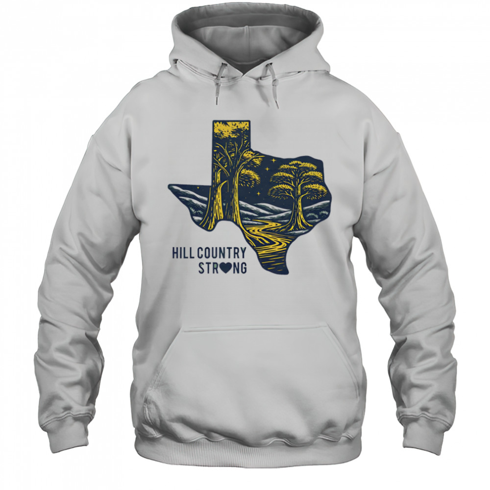 Texas Hill Country Strong Relief shirt Hoodie