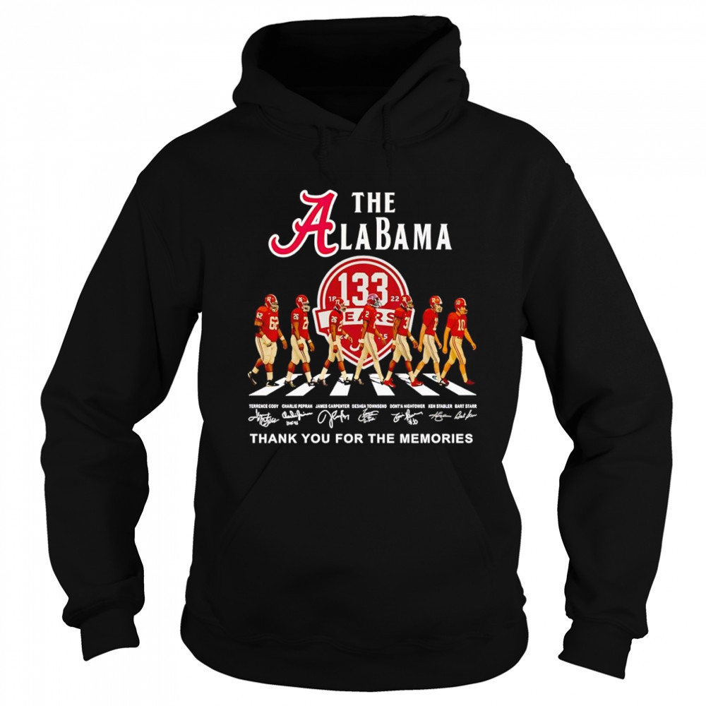 The Alabama 133 years thank you for the memories shirt Sweatshirt