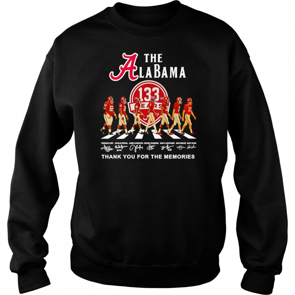 The Alabama 133 years thank you for the memories shirt Hoodie