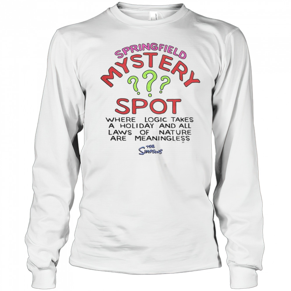 The Simpsons Springfield Mystery Spot T-Shirt Long Sleeved