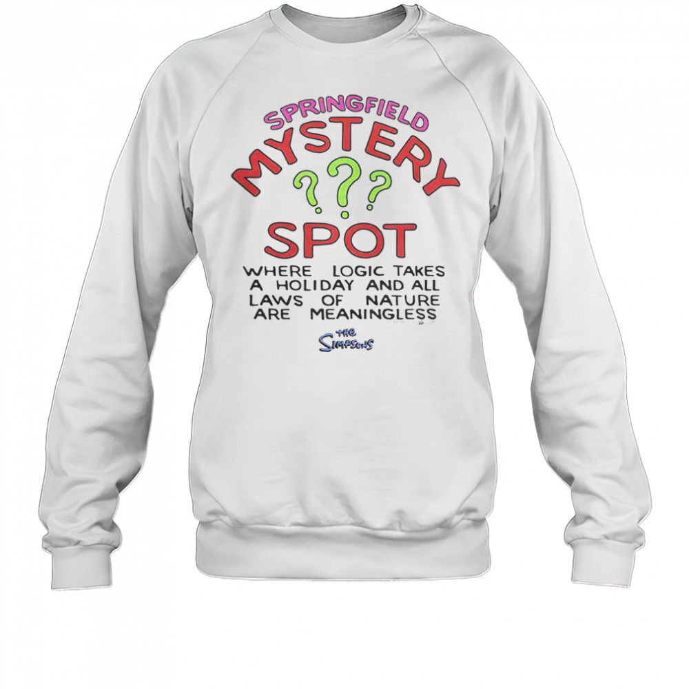 The Simpsons Springfield Mystery Spot T-Shirt Sweatshirt