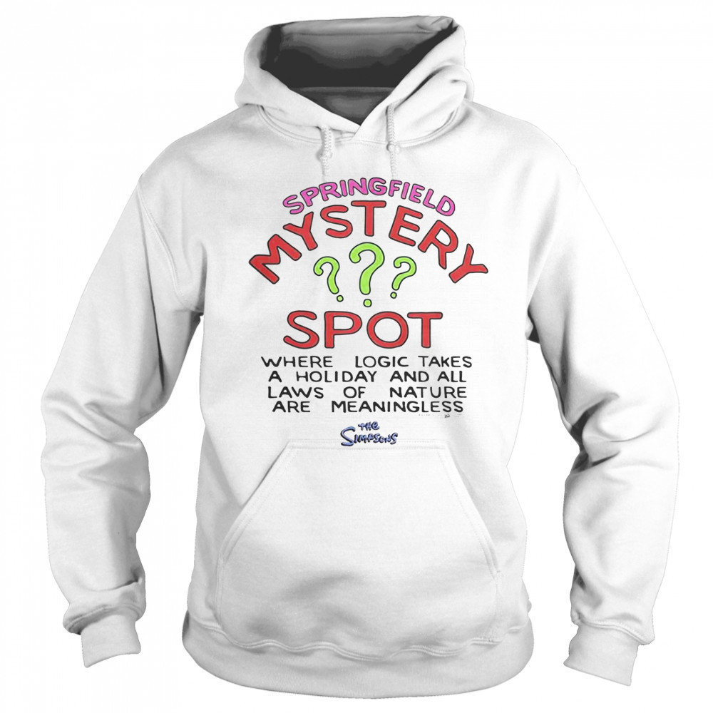 The Simpsons Springfield Mystery Spot T-Shirt Sweatshirt