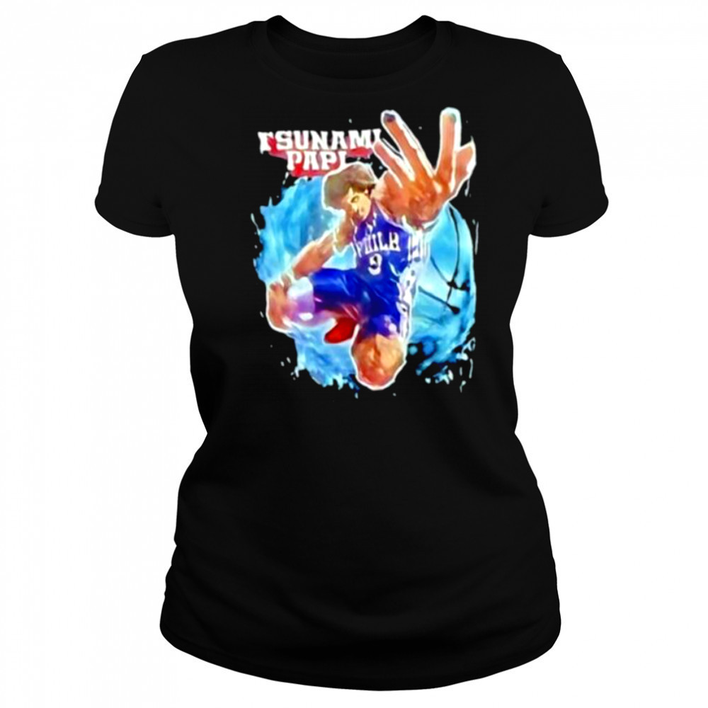 Tsunami Papi Kelly Oubre Jr. #9 Philadelphia 76ers shirt Women's T-shirt
