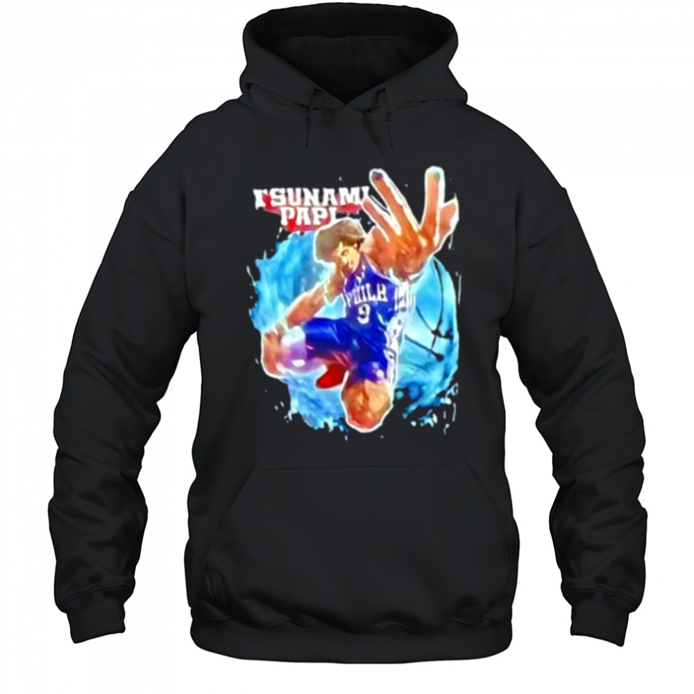 Tsunami Papi Kelly Oubre Jr. #9 Philadelphia 76ers shirt Hoodie